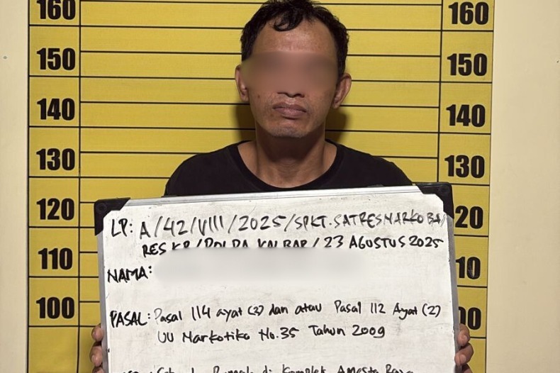 Polres Kubu Raya Ringkus Pengedar Narkoba Jaringan Sungai Kakap, 21 Gram Sabu Disita